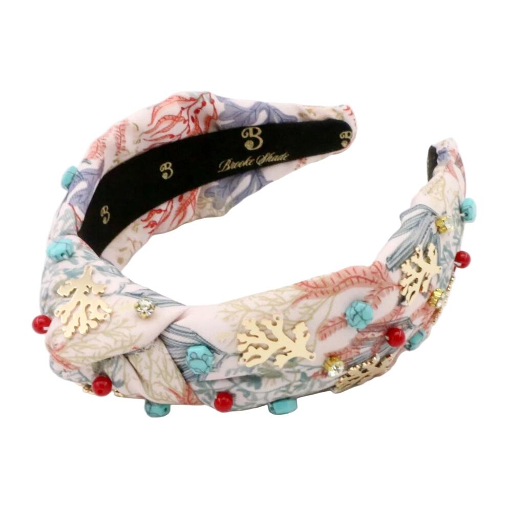 The Coral & Turquoise Gemstone Brooke Shade Topknot